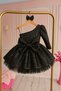 Sequin One Shoulder Dress for Girls Sparkly Birthday Outfit Sequin Dress - 5