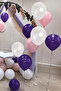 Metallic White Balloon 50 Pieces Bulk Organization and Birthday Party Set Party Decoration - 6