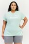 Women Sportswear Fit Brand Logo Training Top, Mint Green