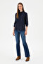 Women's Navy Blue Long Sleeve Shirt 50271862-Vr033 - 4