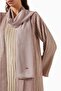 Three Piece Chiffon Abaya Set Stylish Pleated Design Different Style Options with Comfortable Drape - 5
