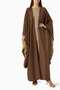 Four Piece Reversible Face Covering Abaya Set Combining Elegance and Comfort - 2