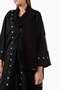 Stylish Crystal Detailed Tulle Abaya Ideal Choice for Comfortable Wear and Elegant Silhouette - 4