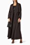 Experience Comfort and Elegance Combined with Our Modern Striped Abaya - 2