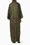 Reflect Your Stylish and Comfortable Style with Modern Palm Pattern Kimono Abaya - 3