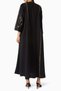 Stylish Embroidered Lina Abaya with Complimentary Sheila in Relaxed Fit - 3
