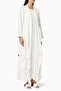 Capture Elegance with This Graceful Sequin Ruffle Abaya Two Piece Set
