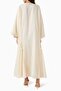 Elegant and Comfortable Chic with Stylish Embroidered Three-Piece Abaya and Dress Set - 3
