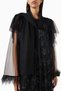 Experience the Serenity of Elegant and Modern Design with Our Chic Tulle Abaya Set - 6