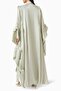 Stylishly Designed 3-Piece Abaya Set Comfortable and Elegant Look with Cotton Organza - 3