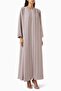 Soft Crepe Design and Elegant Details for a Stylish Abaya Set