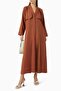 Modern and Stylish Bow Collar Abaya Ideal for Elegant Posture and Comfortable Movement - 2