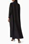Stylish Two Button Abaya Outerwear with Long Sleeves and Shawl Ideal for Comfortable Wear - 3