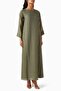 Stylish Embroidered Abaya Set Offers Elegance for Every Occasion with Its Comfortable Fit - 4