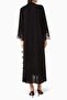 Open Front Abaya with Lace and Stone Embellishments Ideal Choice for Your Elegance - 3