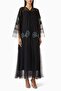 Handmade Tulle Abaya and Matching Sheila for Elegance and Comfort in Every Setting
