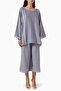 Stylish and Functional Embroidered Three Piece Abaya Set for Modern Women - 5