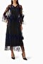 Stylish Tulle Abaya Ideal for Comfortable Wear with Crystal Details and Special Cut Design - 2