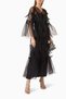 Shiny Sequin Details with Stylish Organza Abaya and Sheila Gift Reflect Your Own Style - 2