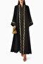 Shawl Collar Embroidered Abaya with Modern Design and Stylish Details for an Aesthetic Look - 2