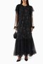 Experience the Serenity of Elegant and Modern Design with Our Chic Tulle Abaya Set - 2