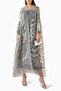 Embroidered Organza Abaya Elegant Choice with Comfortable Design - 2