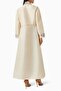 Complete Your Casual Modest Look with This Stylish A-Line Abaya Featuring Embroidered Sleeves - 3