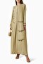 Stylish and Elegant Beaded Abaya Complete with Fashion Accessories - 2