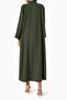 Stylish Embroidered Abaya Comfortable and Functional Design with Long Sleeves and Sheila Included - 3