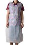 100 Pcs Large Size Disposable Plastic Aprons – Premium White HDPE Apron - 2