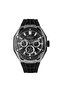 Throttle Black 3682 G 5 MNN SS Case & Silicone Strap Multifunction Men's Watch - 5