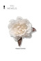 Women's Hawaiian Style Off-White Flower Premium Buckle