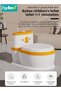 Baby Potty Training Seat, Kid Size Potty, Realistic Potty Training Toilet with Lid Back, Babies Toilets with a Brush and 20pcs Clean Bag, for Toddlers Infants Kids Boys Girls, Easy to Empty and Clean - 2