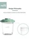6 PCS Plastic Baby Food Storage Boxes, Airtight Leak-Proof, with Measurement Indication for Fruit Pu - 6