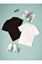 2 Pack Butterfly/Flower Printed T-Shirt Set for Girls - 2