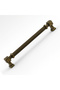 Furniture Drawer Kitchen Cabinet Wardrobe Handles Kulb 22.4 cm 224 mm Striped Antique Yellow Metal Handle - 5