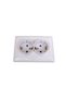 Double socket SCHUKO, 16A, 250V ZTS9056