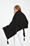 Stylish Plain Stitched Tassel Knitwear Shoulder Shawl, Stylish and Comfortable Poncho Model, Women's Shoulder Shawl - 3