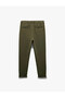 Relaxed Fit Waist Tie Khaki Men's Trousers 6Wam40007Hk - 4