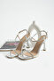 Liora Women's Stone Heeled Shoes Silver - 3