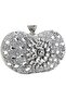 Justpretty Corner Luxury Rhinestone Square Mini Purse – Trendy Designer Evening Bag with Chain Str - 2