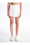 Xside Active White Women's Elastic Waist Straight Shorts Skirt - 3