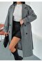 Women's Buttoned Epaulette Lined Cashmere Coat - 5