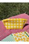 Sari Büyük Pötikareli Eco-Friendly Washable Zippered Tissue Pen Case / Makeup Bag - 4
