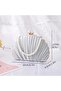 Elegant Pleated Evening Bag with Pearl Accents – Bridal Clutch for Weddings, Parties & Formal Even - 5