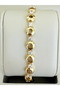 Stone Model 6 Steel Gold Bracelet