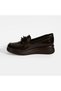 Women's Brown Desacomfort Leather Shoes with Buckle Detail - 3