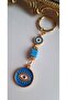 Gift Evil Eye Beaded Blue Keychain 10.5 cm - 3