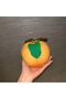 Chic French Acrylic Mini Peach Clutch – Elegant Crossbody Bag with Gold Ring Handle - 6