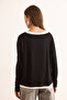 Women's Black and White Boat Neck Blouse Tank Top 2 Pack Blz-19003087 - 7